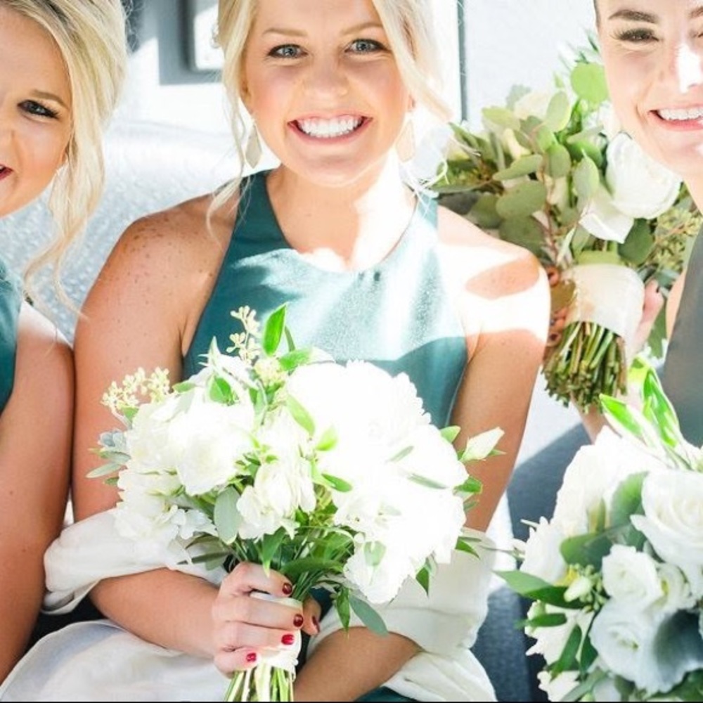 Gorgeous Hunter Bridesmaid Dress